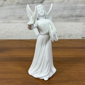 Vintage Schmid Bros Porcelain Angel play the‎ Cymbals Hand Made 6"